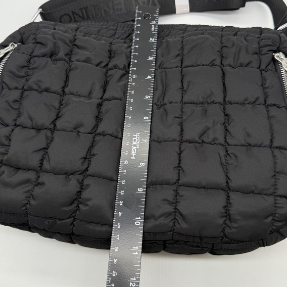 Valentino Orlandi Quilted Black Crossbody Bag Shoulder‎ Lightweight Nylon $199 - Picture 4 of 16